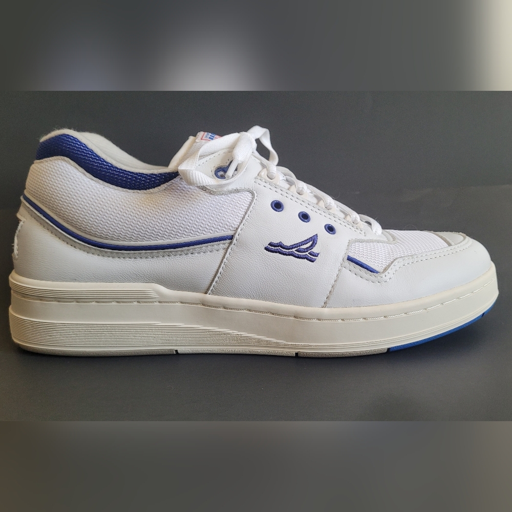 NWOB Men's 12/ Women's 13.5 Sperry TopSider US12 Iconic Retro Sneaker White/Blue